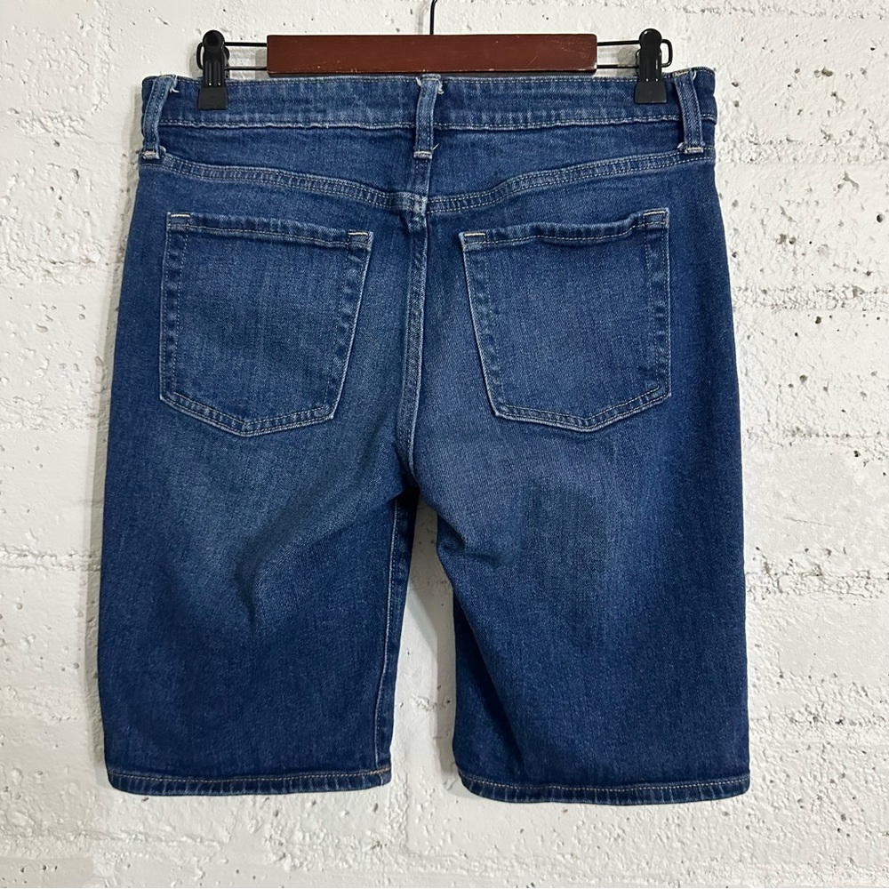 Gap Womens Jean Shorts 6 28 Blue Denim 9” Bermuda Stretch AF5 - Picture 4 of 5